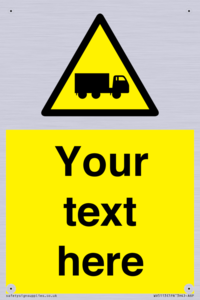 Custom Lorry Hazard Sign